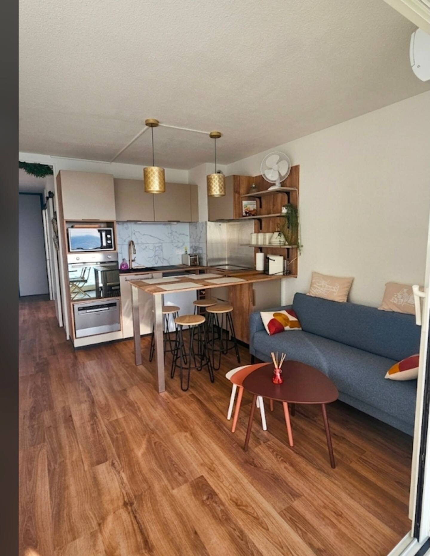 Vue mer en 1ère ligne, 2 chambres, Clim et Parking