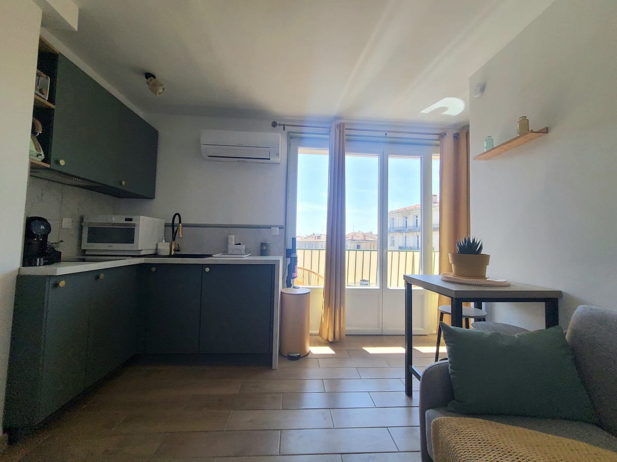 Havre Lumineux avec Climatisation et Terrasse